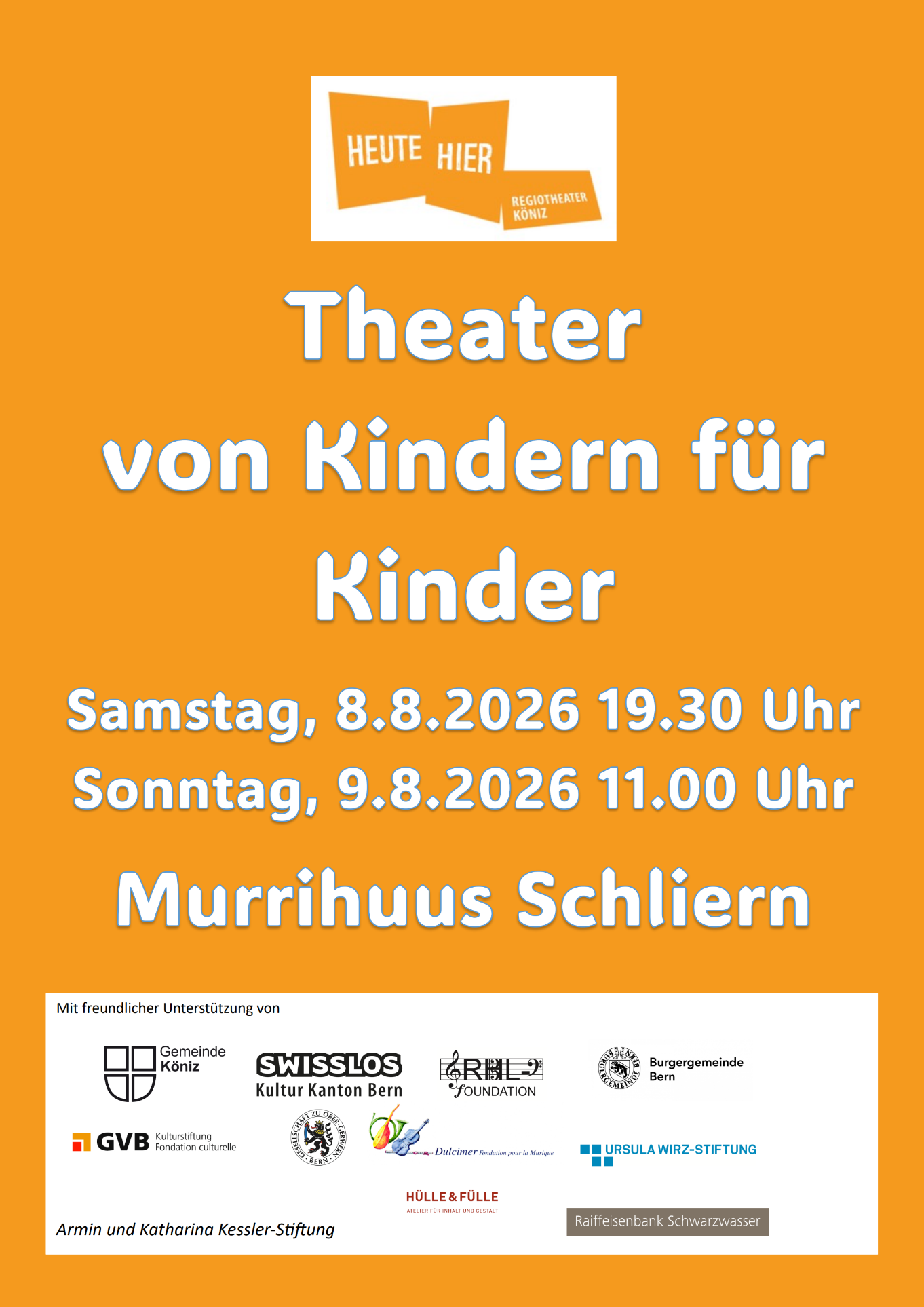 Theater von Kindern für Kinder Flyer